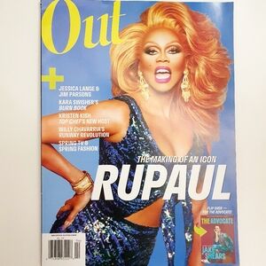 Out/ The Advocate Magazine March April 2024 - Ru Paul, Jake Shears Flip Over